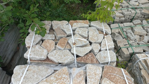 Гранитный плитняк галтованный для парковки купить в Чусовом