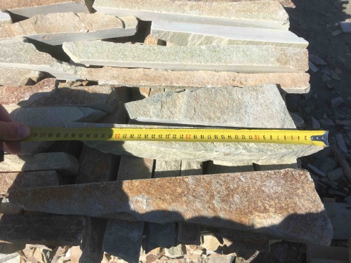 Горбушка златолит золотистый для облицовки купить в Чусовом