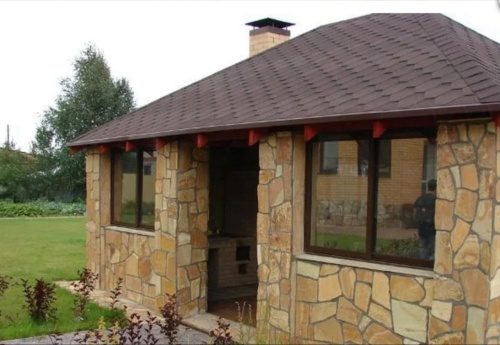 Плитняк златолит жёлтый золотистый для фасада 1,5-3см купить в Чусовом