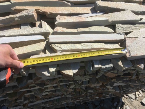 Горбушка златолит золотистый для облицовки купить в Чусовом